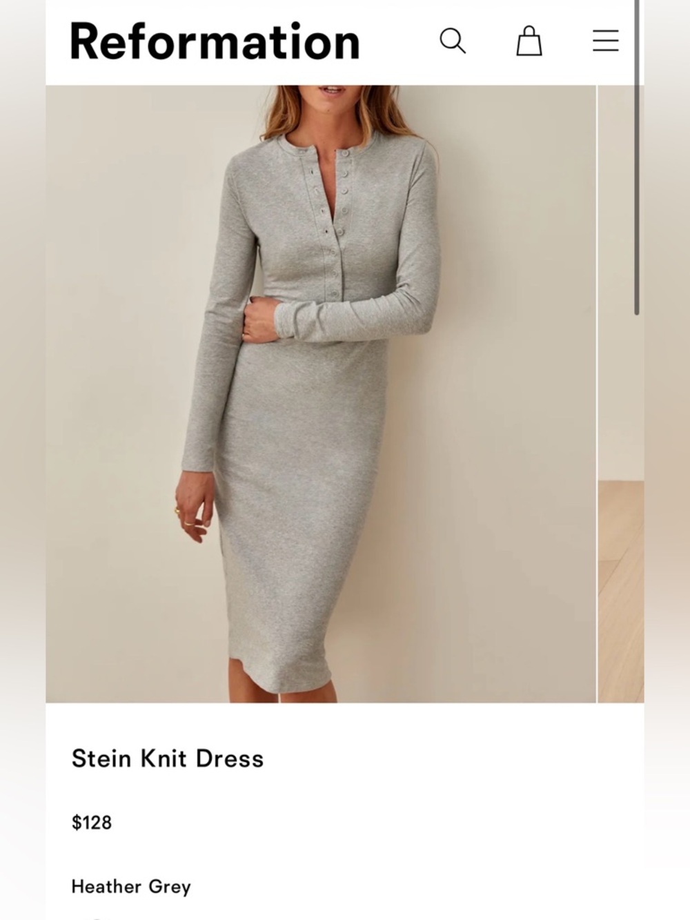 Long sleeve casual knit shirt dress